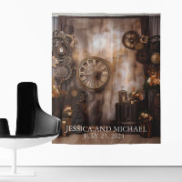 Fundo Industrial Vitoriano para Casamento Steampun