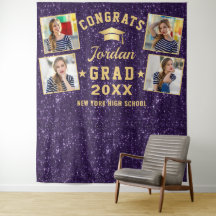 Fundo Moderno Roxo para Fotografia de Formatura 4