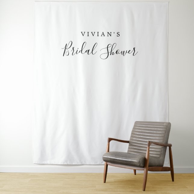 Tapete De Parede Fundo para Foto de Chá de Noiva Minimalista (In Situ)
