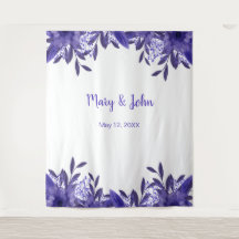 Fundo para Fotos de Casamento com Folhagem Floral