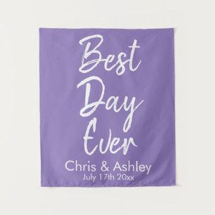Tapete De Parede Fundo Personalizado de Casamento Lilás Roxo Melhor