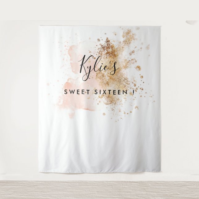 Tapete De Parede Fundo Personalizado de Sweet Sixteen para Fotograf (Frente)