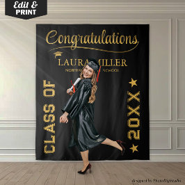 Tapete De Parede Fundo Personalizado Preto e Dourado para Fotos de 