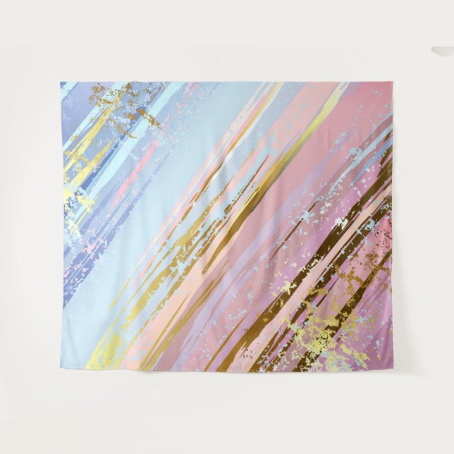 Tapete De Parede Fundo Rosa Texturizado (Frente (Horizontal))