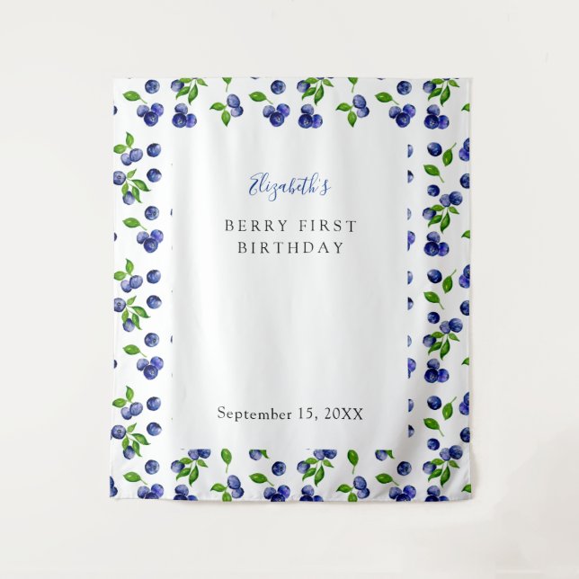 Tapete De Parede Fundo Simples de Primeiro Aniversário da Baga Mirt (Frente)