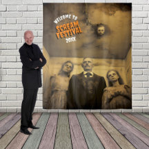 Fundo Suspenso de Halloween Família de Zumbi Assus