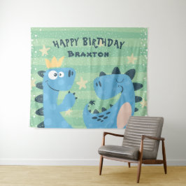 Tapete De Parede Fundo Temático de Dinossauro para Festa de Anivers