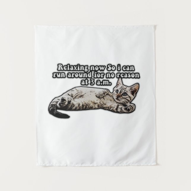 Tapete De Parede Funny cat meme for kitty persons and cat owners (Frente)