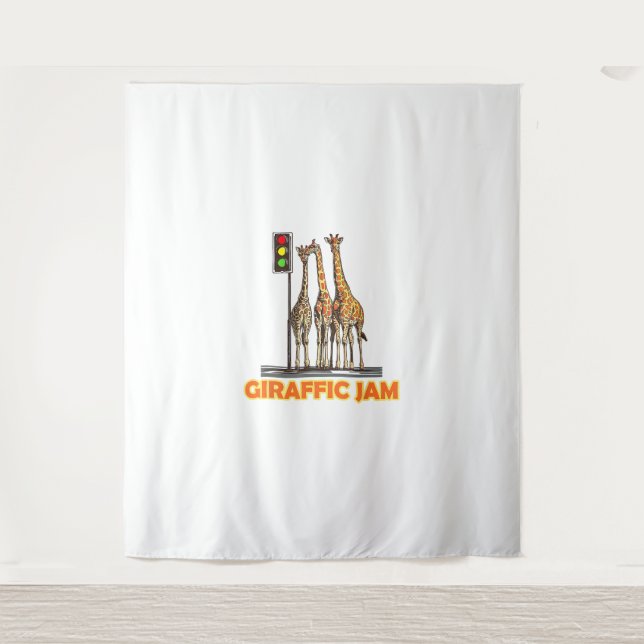 Tapete De Parede Funny Pun Giraffe Jam (Frente)