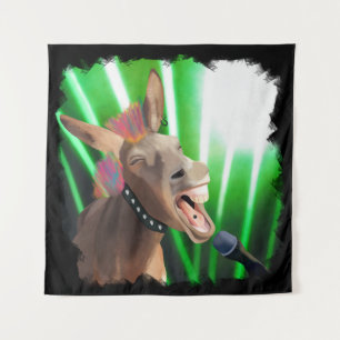 Tapete De Parede Funny Rockstar Donkey