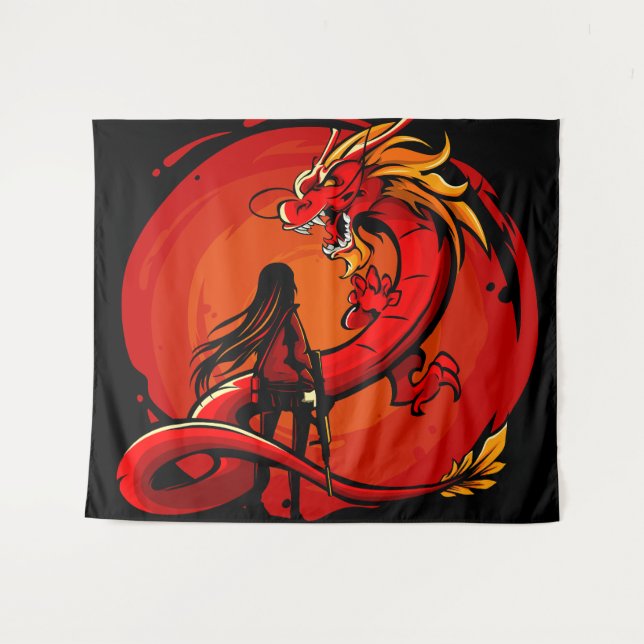 Tapete De Parede Fúria do Dragão Celestial (Frente (Horizontal))
