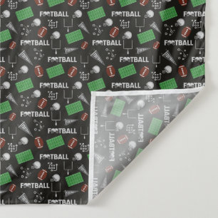 Tapete De Parede Futebol divertido em preto