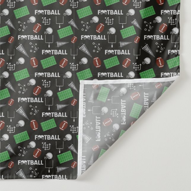 Tapete De Parede Futebol divertido em preto (Detalhe)