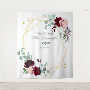 Tapete De Parede Futuro Sra. Floral Eucalipto Fundo para Cabine de 