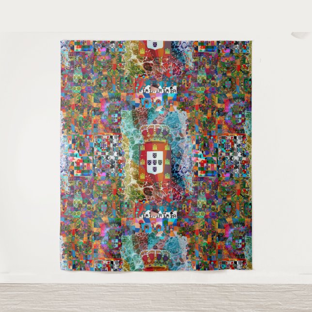 Tapete De Parede Galo de Barcelona, Portugal (Frente)