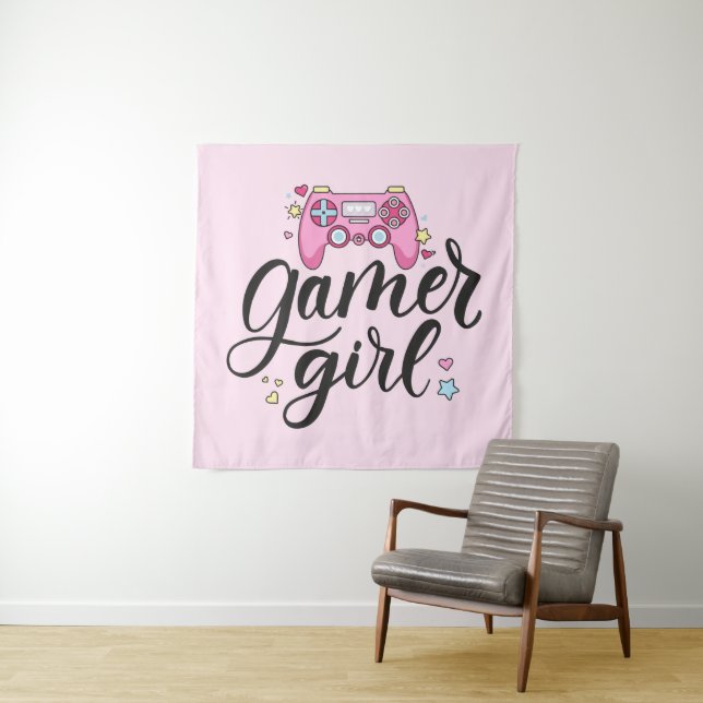 Tapete De Parede Gamer Girl (In Situ)