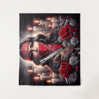Gangster Girl Hip Hop gráfico chicano