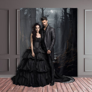 Tapete De Parede Gárgula Gótica Floresta Escura XLarge