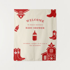 Tapete De Parede Garrafas e Botas Churrasco de Bebê Retrô Caubói Ve