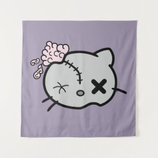 Tapete De Parede Gatinho Zombie