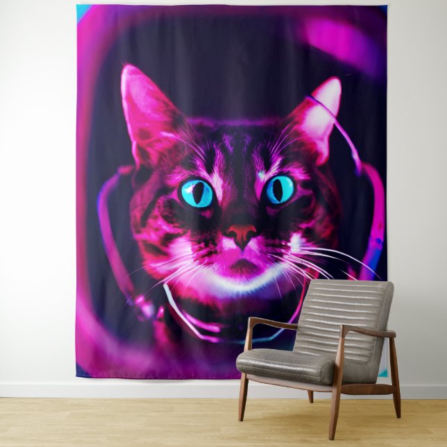Tapete De Parede gato astronauta (In Situ)