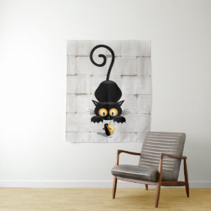 Tapete De Parede Gato e Rato com Personagens de desenho animados Di