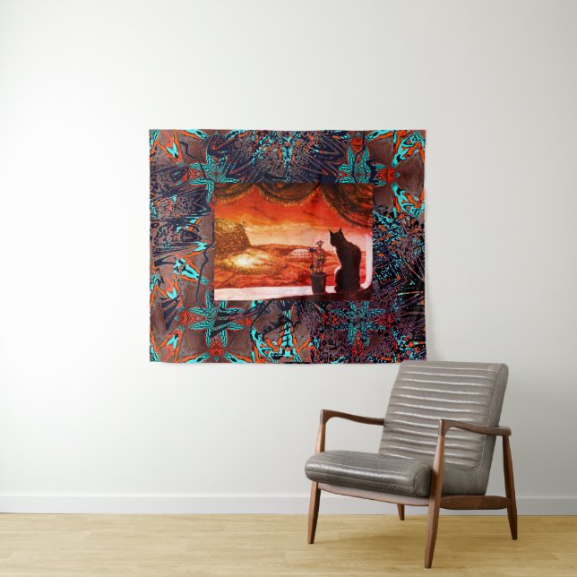 Tapete De Parede Gato Futuro em Marte (In Situ (Horizontal))