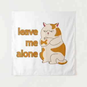 Tapete De Parede Gato gordo me deixa em paz