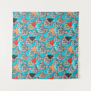 Tapete De Parede Gato no chapéu