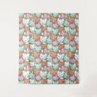 Gatos com sono Tapeçarias de padrão