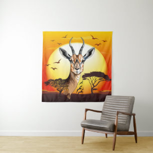 Tapete De Parede Gazelle African Antelope Wild Animal