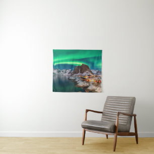 Tapete De Parede Gelo e neve Luzes Nortes, Noruega