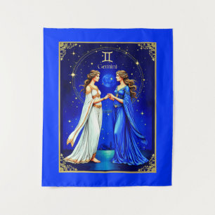 Tapete De Parede Gemini gêmeos sob um céu estrelado