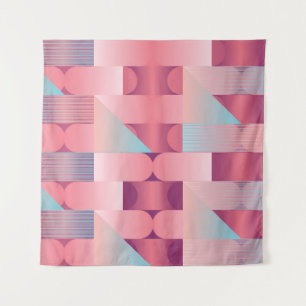 Tapete De Parede Geometric surface pattern with triangles, circles