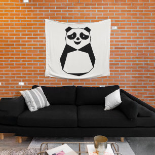 Tapete De Parede Geométrico Panda