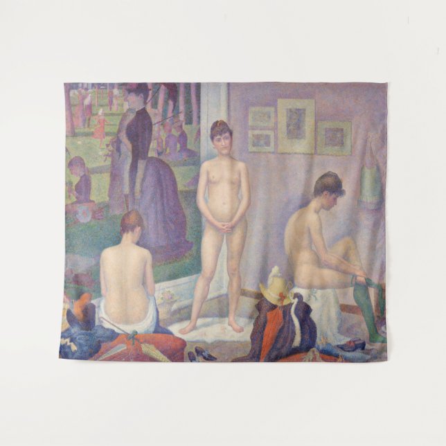 Tapete De Parede Georges Seurat - As Modelos (Frente (Horizontal))