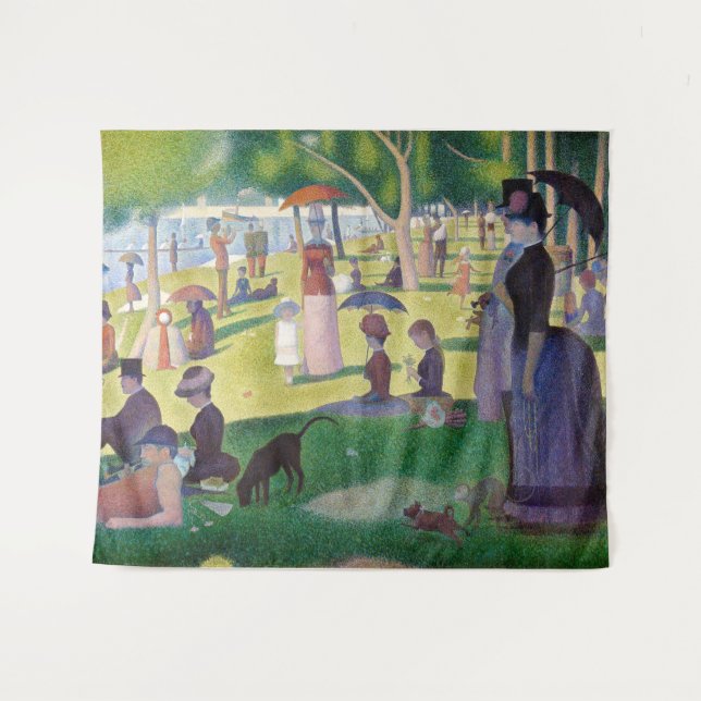 Tapete De Parede Georges Seurat - Domingo em La Grande Jatte (Frente (Horizontal))