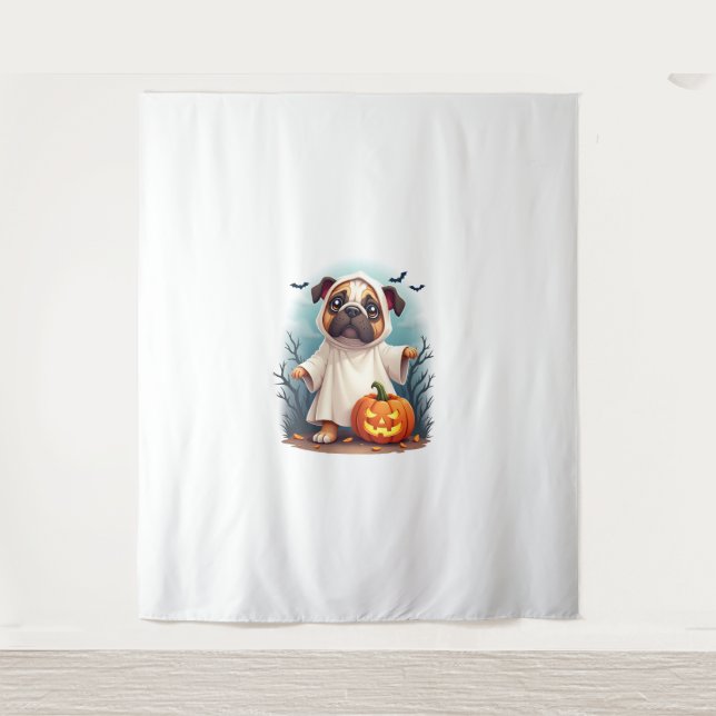 Tapete De Parede Ghost Bulldog Boo (Frente)