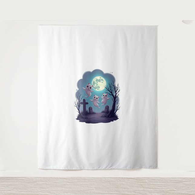 Tapete De Parede Ghost Cat Parade (Frente)