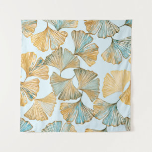 Tapete De Parede Gingko deixa aquarela padrão sem costura
