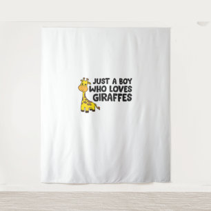 Tapete De Parede Girafa Engraçada Apenas Um Menino Que Ama Girafas