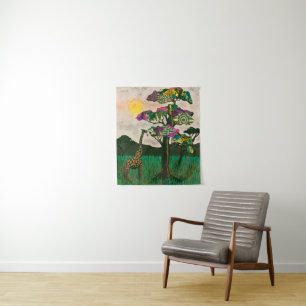 Tapete De Parede Girafa nos Planes da África