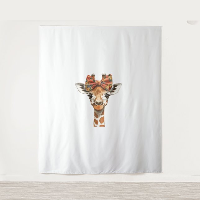 Tapete De Parede Giraffe Boho Wildflower Coquette Arco Mãe Mães D (Frente)