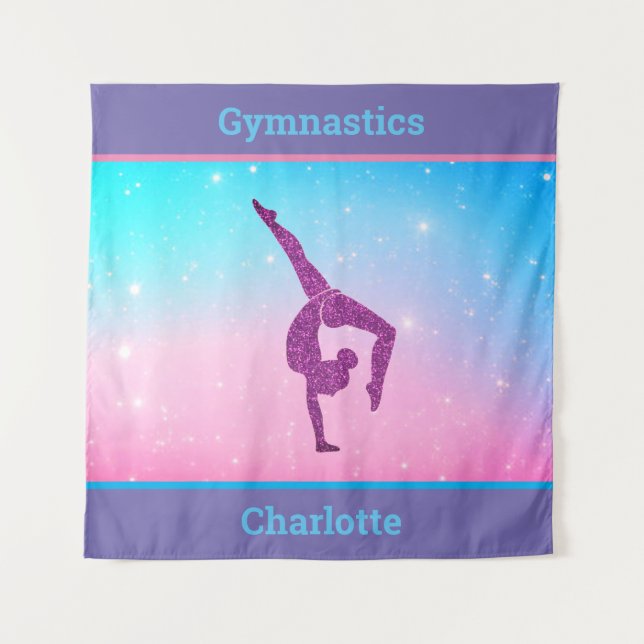 Tapete De Parede Girls Pastel Gymnastics (Frente)