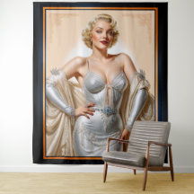 Glamour Vintage Hollywood Beleza Loura