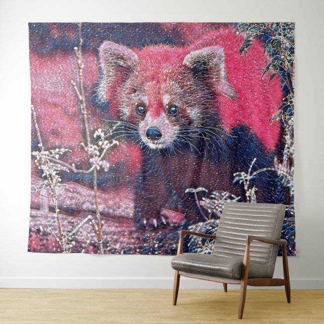 Tapete De Parede GlitzyAnimal_RedPanda_005 (In Situ (Horizontal))