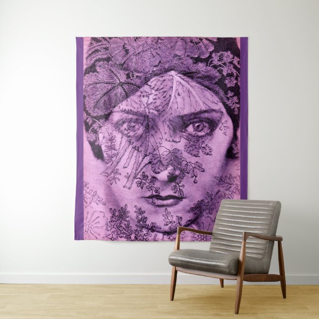 Tapete De Parede Gloria Swanson na lavanda (In Situ)