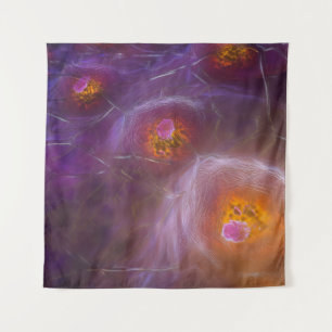 Tapete De Parede Glowing Cellular Network Abstract Art