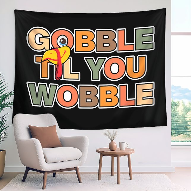 Tapete De Parede Gobble Gobble Até Você Cambalear Funny Dia de Ação (Criador carregado)