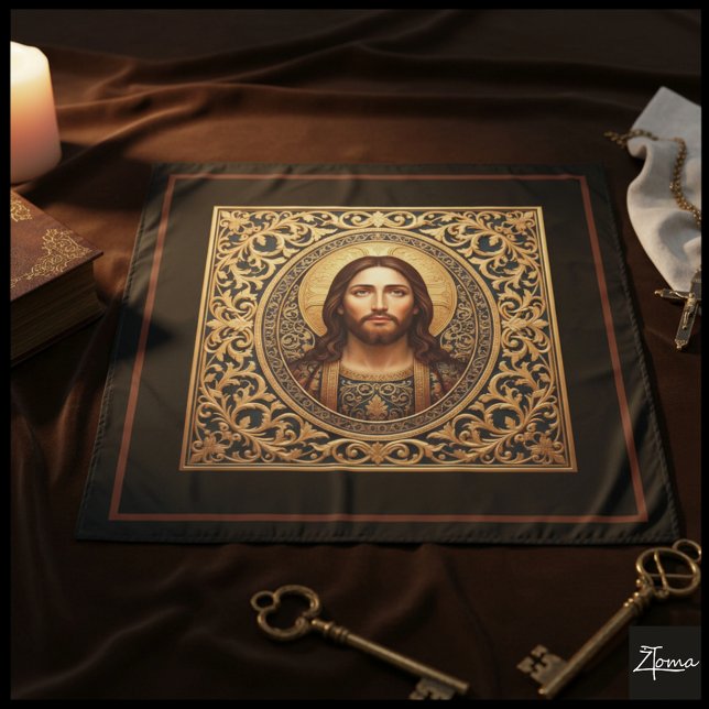 Tapete De Parede Golden Sacred Icon - Jesus (Criador carregado)